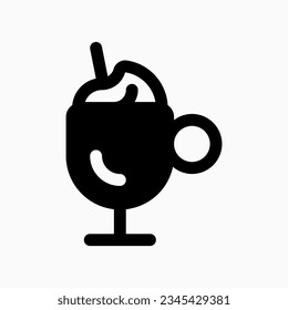 Editable frappe vector icon. Cafe, coffee shop, restaurant, drink, beverages. Part of a big icon set family. Perfect for web and app interfaces, presentations, infographics, etc