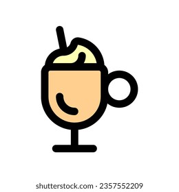 Editable frappe vector icon. Cafe, coffee shop, restaurant, drink, beverages. Part of a big icon set family. Perfect for web and app interfaces, presentations, infographics, etc