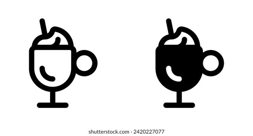 Editable frappe vector icon. Cafe, coffee shop, restaurant, drink, beverages. Part of a big icon set family. Perfect for web and app interfaces, presentations, infographics, etc
