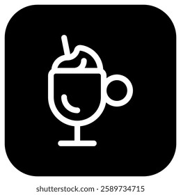 Editable frappe vector icon. Cafe, coffee shop, restaurant, drink, beverages. Part of a big icon set family. Perfect for web and app interfaces, presentations, infographics, etc