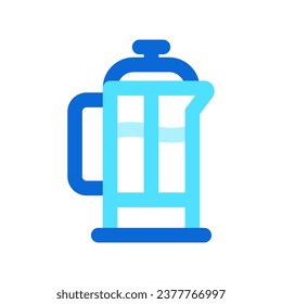 Editable french press vector icon. Cafe, coffee shop, restaurant, drink, beverages. Part of a big icon set family. Perfect for web and app interfaces, presentations, infographics, etc
