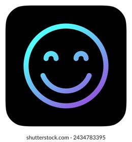 Editable friendly, smiling face vector icon. Part of a big icon set family. Perfect for web and app interfaces, presentations, infographics, etc