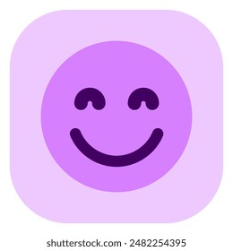 Editable friendly, smiling face vector icon. Part of a big icon set family. Perfect for web and app interfaces, presentations, infographics, etc