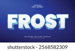 	
Editable frost 3d text effect, winter text style effect