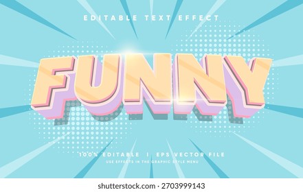 editable funny vector text effect with modern style