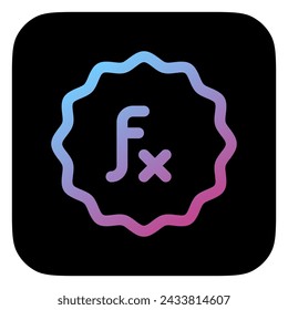 Función editable, icono de vector de efecto. Parte de una gran familia de iconos. Perfecto para interfaces web y aplicaciones, presentaciones, infografías, etc