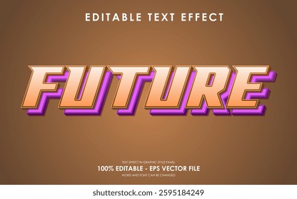 Editable Future 3D Text Effect
