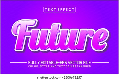 Editable Future text effect - Future text style theme