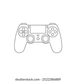 Editable Game Controller Icon - Flexible Line Weight and Colors