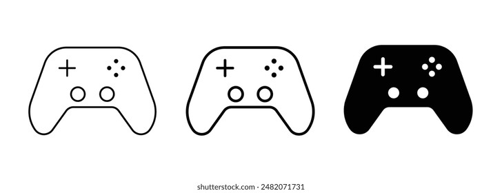 Editable game controller vector icon. Video game, game elements. Part of a big icon set family. Perfect for web and app interfaces, presentations, infographics, etc