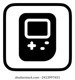 Editable game handheld console vector icon. Video game, game elements. Part of a big icon set family. Perfect for web and app interfaces, presentations, infographics, etc