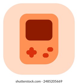 Editable game handheld console vector icon. Video game, game elements. Part of a big icon set family. Perfect for web and app interfaces, presentations, infographics, etc