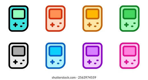 Editable game handheld console vector icon. Video game, game elements. Part of a big icon set family. Perfect for web and app interfaces, presentations, infographics, etc