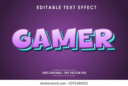 Editable Gamer 3D Text Effect