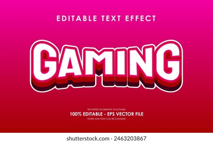 Editable Gaming 3D Text Effect