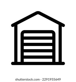 Editable garage, warehouse vector icon. Part of a big icon set family. Perfect for web and app interfaces, presentations, infographics, etc