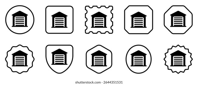 Editable garage, warehouse vector icon. Part of a big icon set family. Perfect for web and app interfaces, presentations, infographics, etc