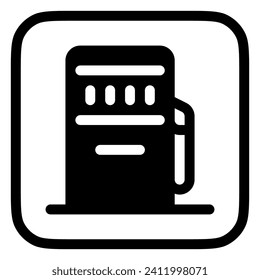 Editable gas station vector icon. Part of a big icon set family. Perfect for web and app interfaces, presentations, infographics, etc