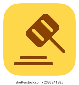 Editable gavel, law, hammer, auction vector icon. Part of a big icon set family. Perfect for web and app interfaces, presentations, infographics, etc