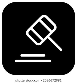 Editable gavel, law, hammer, auction vector icon. Part of a big icon set family. Perfect for web and app interfaces, presentations, infographics, etc