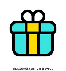 Editable gift box vector icon. Part of a big icon set family. Perfect for web and app interfaces, presentations, infographics, etc