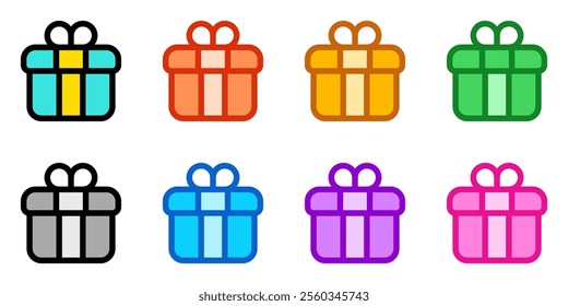 Editable gift box vector icon. Part of a big icon set family. Perfect for web and app interfaces, presentations, infographics, etc