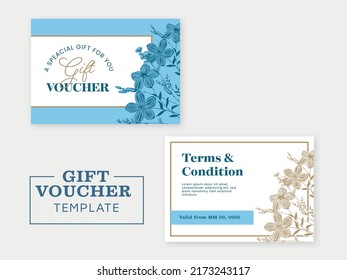 Plantilla Editable De Cargador De Regalo Decorada Con Floral En Vista Delantera Y Atrás.