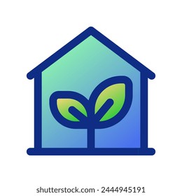 Editable glasshouse, greenhouse, plant, cultivation vector icon. Environment, ecology, eco-friendly. Part of a big icon set family. Perfect for web and app interfaces, presentations, infographics, etc