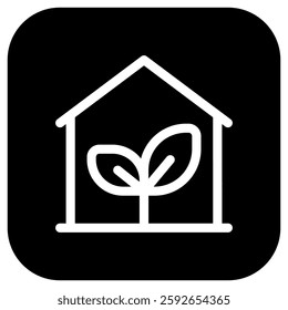 Editable glasshouse, greenhouse, plant, cultivation vector icon. Environment, ecology, eco-friendly. Part of a big icon set family. Perfect for web and app interfaces, presentations, infographics, etc