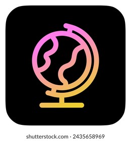 Editable globe vector icon. Part of a big icon set family. Perfect for web and app interfaces, presentations, infographics, etc