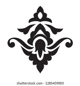 editable glyph ornament vector, modern concept, usable for background, design ornament, pattern and texture