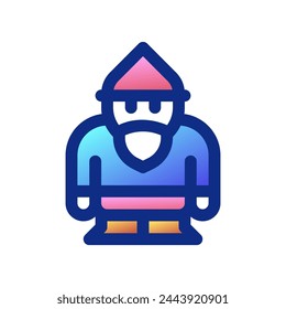 Editable gnome vector icon. Gardening, lanscaping, decoration. Part of a big icon set family. Perfect for web and app interfaces, presentations, infographics, etc