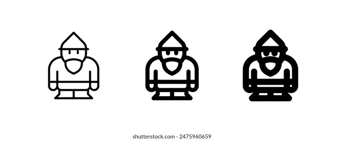 Editable gnome vector icon. Gardening, lanscaping, decoration. Part of a big icon set family. Perfect for web and app interfaces, presentations, infographics, etc