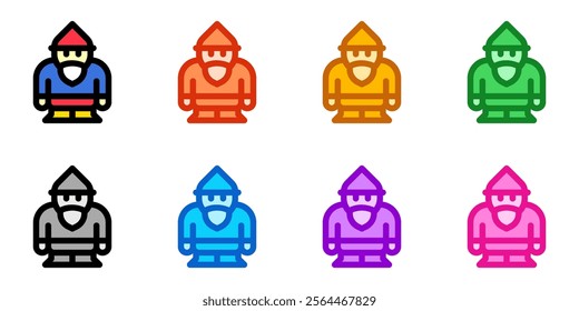 Editable gnome vector icon. Gardening, lanscaping, decoration. Part of a big icon set family. Perfect for web and app interfaces, presentations, infographics, etc