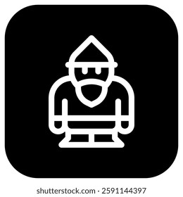 Editable gnome vector icon. Gardening, lanscaping, decoration. Part of a big icon set family. Perfect for web and app interfaces, presentations, infographics, etc