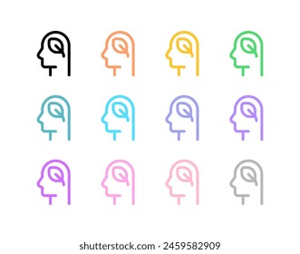 Editierbar zu grün, umweltfreundlich, Mindset-Vektorgrafik-Symbol. Umwelt, Ökologie, umweltfreundlich. Teil einer großen Icon-Set-Familie. Ideal für Web- und App-Interfaces, Präsentationen, Infografiken usw
