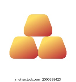 Editable gold bars vector icon. Part of a big icon set family. Finance, business, investment, accounting. Perfect for web and app interfaces, presentations, infographics, etc