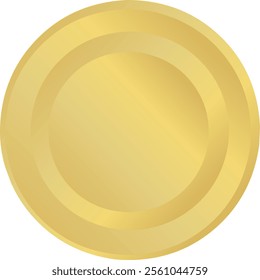 Editable gold medal template for any graphic project