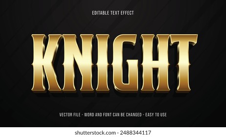 Editable gold shiny text effect