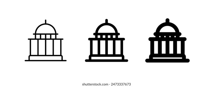 Editable government, capitol, political building vector icon. Part of a big icon set family. Perfect for web and app interfaces, presentations, infographics, etc