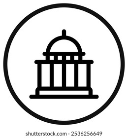 Editable government, capitol, political building vector icon. Part of a big icon set family. Perfect for web and app interfaces, presentations, infographics, etc