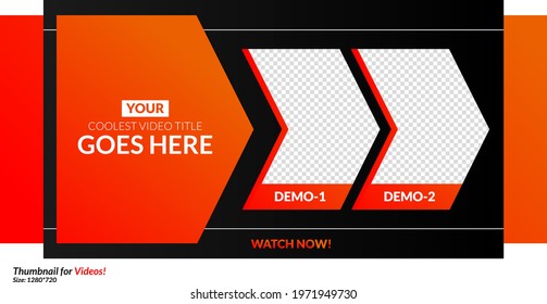 Editable gradient thumbnail template for any videos. gradient gaming thumbnail colorful thumbnail.