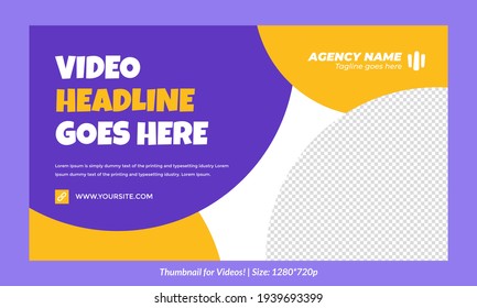 Editable Gradient Video Thumbnail for all platforms gradient fully customizable video thumbnail text is fully editable