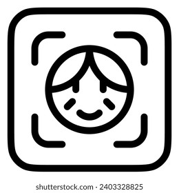 Editable grandparent face vector icon. Part of a big icon set family. Perfect for web and app interfaces, presentations, infographics, etc