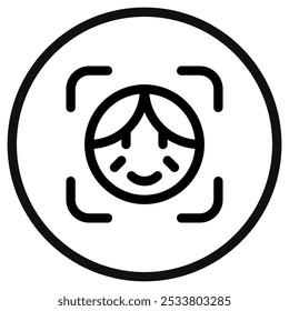 Editable grandparent face vector icon. Part of a big icon set family. Perfect for web and app interfaces, presentations, infographics, etc