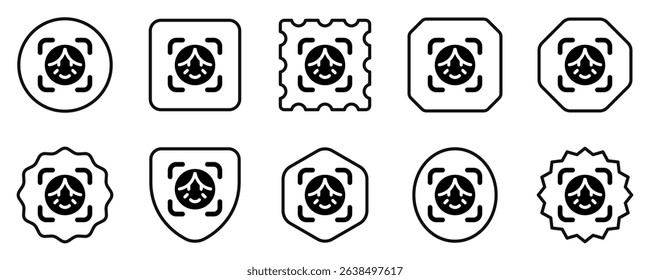 Editable grandparent face vector icon. Part of a big icon set family. Perfect for web and app interfaces, presentations, infographics, etc