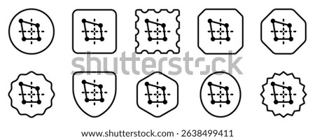 Editable graph vector icon. Part of a big icon set family. Perfect for web and app interfaces, presentations, infographics, etc