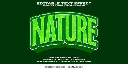 Editierbarer Grafiktexteffekt, Naturstil