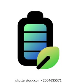 Editable green energy, battery, rechargeable vector icon. Environment, ecology, eco-friendly. Part of a big icon set family. Perfect for web and app interfaces, presentations, infographics, etc
