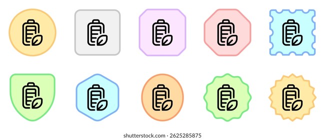 Editable green energy, battery, rechargeable vector icon. Environment, ecology, eco-friendly. Part of a big icon set family. Perfect for web and app interfaces, presentations, infographics, etc
